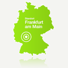 Lage der Stadt Frankfurt am Main in Deutschland
