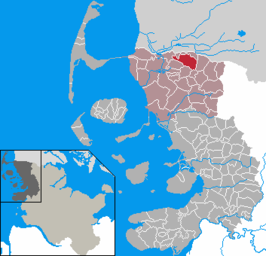 Kaart van Süderlügum