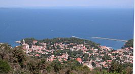 Zicht op Veli Lošinj