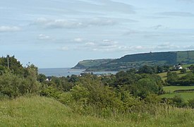 Utsikt over dalen Antrim Glens fra Carnlough