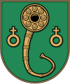 im Wappen von Garlstedt als Zeichen für die Klöster Osterholz und Lilienthal, die in der Ortsgeschichte eine wichtige Rolle spielten