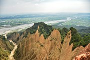 Blick von Huoyanshan auf den Da’an-Fluss