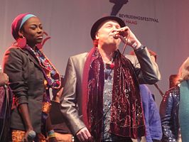 Jeroen Zijlstra bij het bevrijdingsfestival in Den Haag, 2012