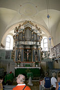 Inside the church