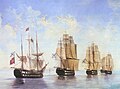 Russische Flotte nach der Schlacht bei Athos (A. P. Bogoljubow, 1896)