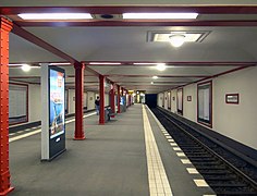 U-Bahnhof Schwartzkopffstraße (1923) im Mittelabschnitt der U6