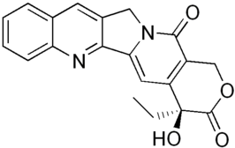 Structuurformule van camptothecine