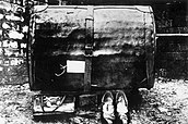 The trunk, with the victim's shoes and bag