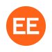 Rundes Liniensymbol mit dem weißen Großbuchstaben E in orange gefülltem Kreis vor neutralem Hintergrund.