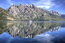 Boat ride across Jenny Lake to Cascade Canyon