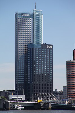 Vestiging van Deloitte in Rotterdam op de kop van Zuid in de Maastoren