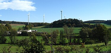 Windpark in Richtung Metzenhausen, Kirchberg