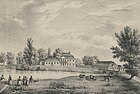 Manor house in Medyka circa 1840