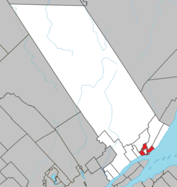 Location within La Côte-de-Beaupré RCM