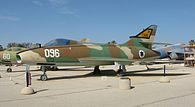 Super Mystère B2 of 105 Squadron "Scorpion" of Hatzor now at the IAF Museum near Hatzerim Airbase