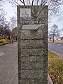 Obelisk detailing the history of the Tennessee State Capitol