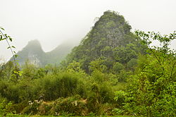 Karstlandschaft im Kreis Libo