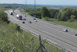 Autostrada A16, în apropierea Saint-Martin-Boulogne (Pas-de-Calais).