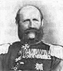 Porträtbrustfoto von Adolf von Hertzberg in Uniform