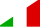 Diagonally split flag of France and Italy