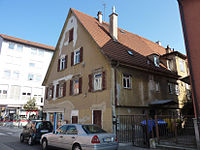 Blick von der Katharinenstraße auf das Haus Obertorstraße 42. 25. Oktober 2011