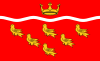 Törensel Doğu Sussex Kontluğu bayrağı