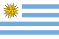 Uruguay İç Savaşı sırasında Colorados taraftarlarının bayrağı
