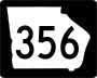 State Route 356 marker