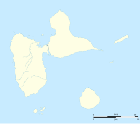 Map showing the location of La Désirade National Nature Reserve