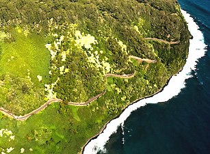 Aerial view of highway