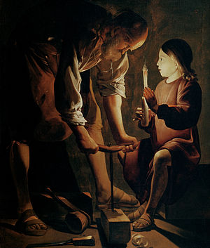 Joseph als Zimmermann (Georges de la Tour)