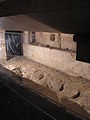 Inside the Tomb of Mary: the stone bench on which the Virgin's body was laid out