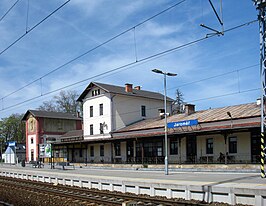 Station Jaroměř na de modernisering