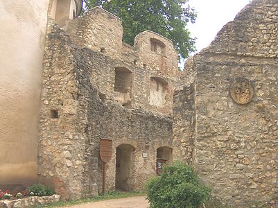 Der Nordteil der Ruine Hornstein