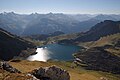 Der Stausee für das Kraftwerk Spullersee auf 1827 m Höhe.