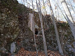 A Szoplák-völgyi Rókalyuk bejárata