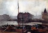 Willem Witsen (1891): Prins Hendrikkade te Amsterdam.