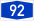 Bundesautobahn 92 number.svg