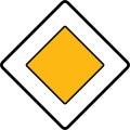 P 2: Priority road/crossroad