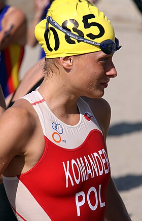 Ewa Komander vor dem Start in Alanya, 2010