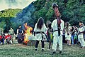 The Dacian Sacred Fire at Costesti, Romania, in 2012.