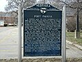 Historical marker for Fort Omaha