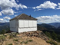 The Granite Mountain Lookout, Gibbonsville, Idaho, looking Southeast down the North Fork valley.[4]