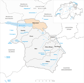 Karte von Walenstadt