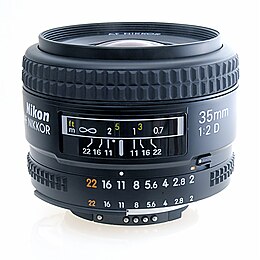 Lens aperture f-number