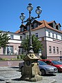 Martin-Luther-Kandelaber von 1894 auf dem Kirchplatz in Ilmenau