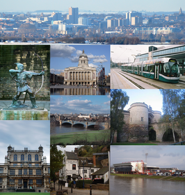 Een collage van Nottingham