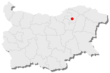 Karte von Bulgarien, Position von Rasgrad hervorgehoben