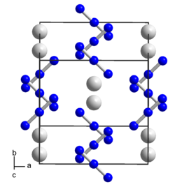 Elementarzelle von Caesiumazid