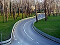 A road in a park in Zagreb, Croatia